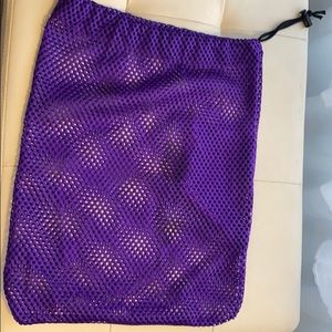 Mesh pointe shoe bag